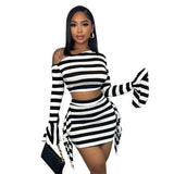 Women Co-Ord Set Spring/Summer Women's Printing Coat Skirt Outfit
