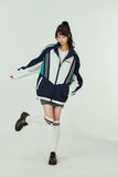 Unisex Jacket Autumn College Style Stand Collar Shell Jacket Women's Clothing