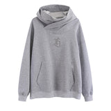 Men Hoodie Hooded Sweater Men's Autumn Loose Embroidered Long-Sleeved Hoodie