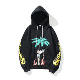 Palm Angle Hoodie Palm Angels Flame Skull Letter Hooded Sweater Men's and Women's Hoodies Coat