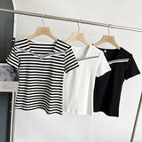 Women T-Shirt Women's Summer T-shirt Design Short-Sleeved T-shirt Bottoming Shirt Top