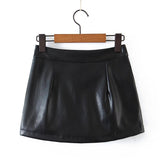 Women Skirt PU Leather Women's Fall Winter Skirt Anti-Skirt