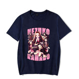Cute Kamado Nezuko Print Short Sleeve T Shirts Women