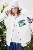 Unisex Jacket Autumn Knitted Patch Baseball Uniform Women's Clothing