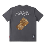 Men T Shirt Printed Short-Sleeved T-shirt Men's Summer Retro Loose