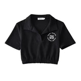 Women T-Shirt Short-Sleeved T-shirt Women's Summer Loose High Waist