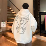 Men Hoodie Letter Printed Hoodie Men's Winter Hoodie