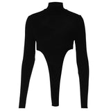 Women Jumpsuit Women's Summer Fashion Long Sleeve Base Bodysuit Women