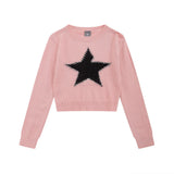 Women Sweater O-neck Short Knitwear Women's Casual Sweater