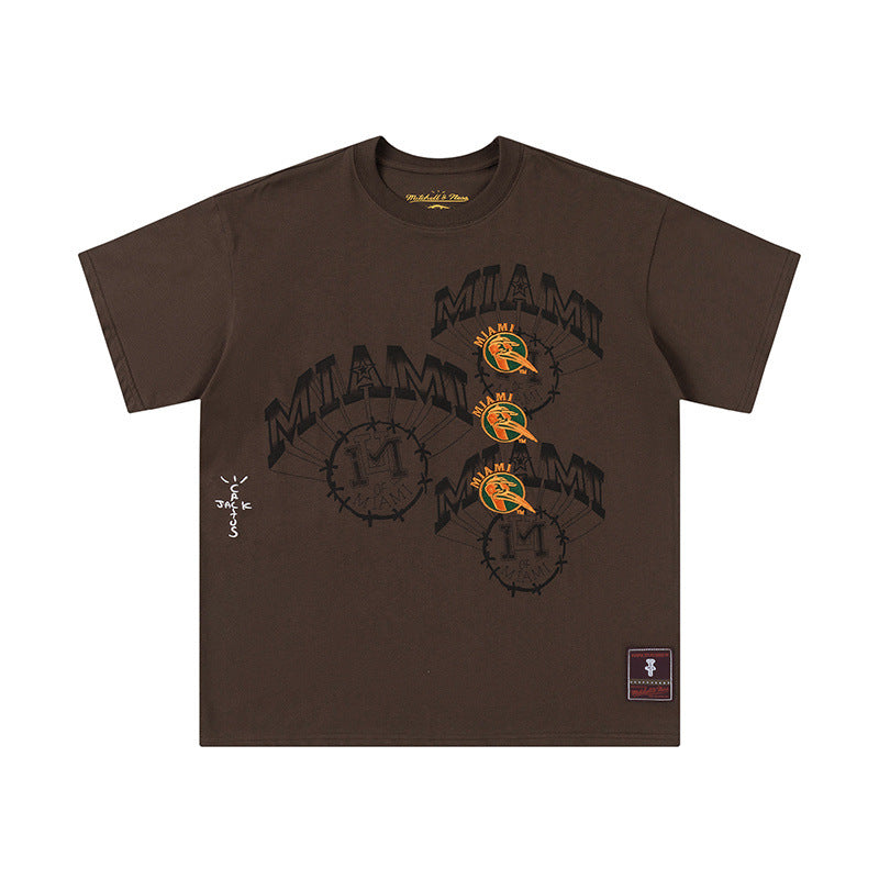 Travis Scott T-Shirt TRAVIS SCOTT Short Sleeve Summer KAWS Hip Hop T-Shirt