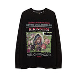 Men Long Sleeve Shirt Printed Long Sleeve T-shirt Men and Women Hip Hop Couple All-Match Loose