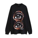 Men Long Sleeve Shirt Printed Long Sleeve Bottoming T-shirt Men and Women Hiphop Idle Style