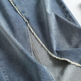Women Skirt Autumn Denim Skirt Mid-Length Hip Skirt