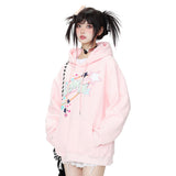 Women Hoodie Printed Hoodie Girls Autumn and Winter Loose Leisure