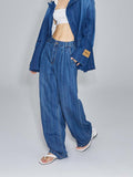 Unisex Pants Fall Pocket Raw Hem Jeans