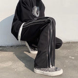 Men Sweatpants Sports Pants Men's Spring and Autumn Loose Zip All-Matching