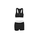 Women Co-Ord Set Casual Style Contrast Color Sports Suit Spring and Summer
