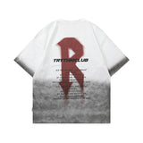 Men T Shirt Design Letter Print round Neck Short Sleeve T-shirt for Men