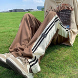 Men Sweatpants Casual Pants Men's Summer Versatile Loose Straight Wide Leg