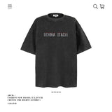 American vintage street T-shirt pure cotton men's and women's summer loose