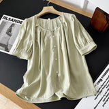 Women T-Shirt Short-Sleeved Shirt Women's Summer Loose Top