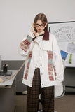 Unisex Jacket Autumn Ethnic Style Contrast Color Coat Women's Clothing