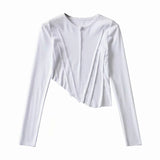 Women T-Shirt Spring Design Short Women's Long-Sleeved T-shirt