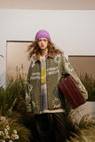 Unisex Jacket Autumn Water Ripple Washed Coat Women's Clothing