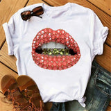 Print Women T Shirt Casual Short Sleeve