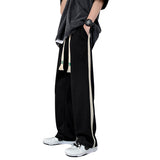 Men Sweatpants Striped Sports Pants Men's Summer Loose Casual Pants