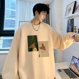 Men Hoodie Sweater Men's Spring and Autumn All-Matching Loose Casual