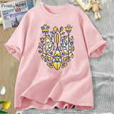 Ukrainian Trident T-shirt Women Men Cotton Ukraine