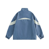 Unisex Jacket Fall Color-Blocking Split Jacket Coat