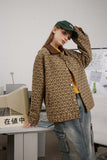 Unisex Jacket Autumn Concave-Convex Pattern Casual Jacket Women's Clothing