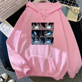 Sung Jin Woo Eyes Solo Leveling Hoodie Harajuku Men Women