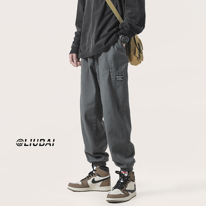 Men Sweatpants Workwear Pants Men's Spring and Autumn Loose Fashion Brand Sports Pants Spring