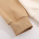 Men Hoodie Embroidered Letter Lapel Sweater Long Sleeve Polo Collar Pullover