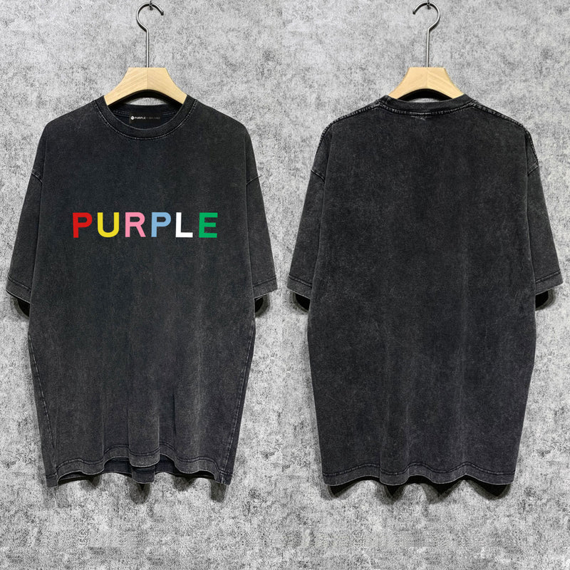 Purple Brand T Shirt Short Sleeve T-shirt Blouse