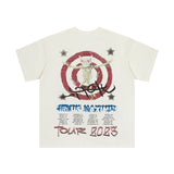 Travis Scott T-Shirt Travis Scott Utopia Tour Casual Print Short Sleeve T