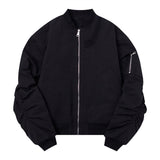 Men Cotton Padded Jacket Coat Winter Thicken Thermal Cotton Coat Jacket Men's Cotton-Padded Coat Baseball Uniform