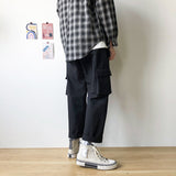 Men Sweatpants Men's Fashion Brand Casual Pants Ninth Hong Kong Style Loose