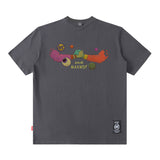 Men T Shirt Retro Men's Short-Sleeved T-shirt Casual Men and Women