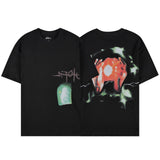 Travis Scott T-Shirt TRAVIS SCOTT CACTUS JACK Loose Crew Neck Short Sleeve