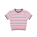 Women Sweater Short Sleeve Knitwear Women's Summer Casual round Neck Multicolor
