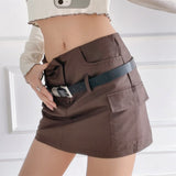 Women Skirt Design Pocket Skirt Sexy Skirt