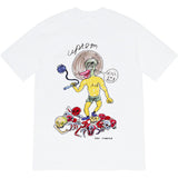 Mens T-shirts 20SS Daniel Johnston Kill Em All Tee Duck Cartoon Skull Short Sleeve T-Shirt
