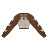 Women Sweater Short Knitwear for Girls Autumn XINGX Top