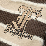 Women Sweater Short Knitted Letter Autumn Leisure Sweater Coat