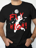 Fly High Hinata Haikyuu Tobio T-Shirt Anime Japanese