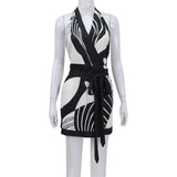 Women's Desses Printed Dress Short Skirt